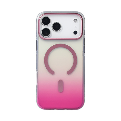 Apple iPhone 17 Pro Max Kılıf M-safe Şarj Özellikli Transparan Renk Geçişli Zore Toros Kapak - 12