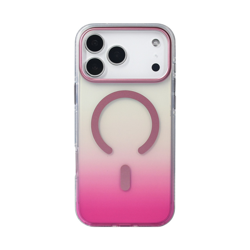 Apple iPhone 17 Pro Max Kılıf M-safe Şarj Özellikli Transparan Renk Geçişli Zore Toros Kapak - 12