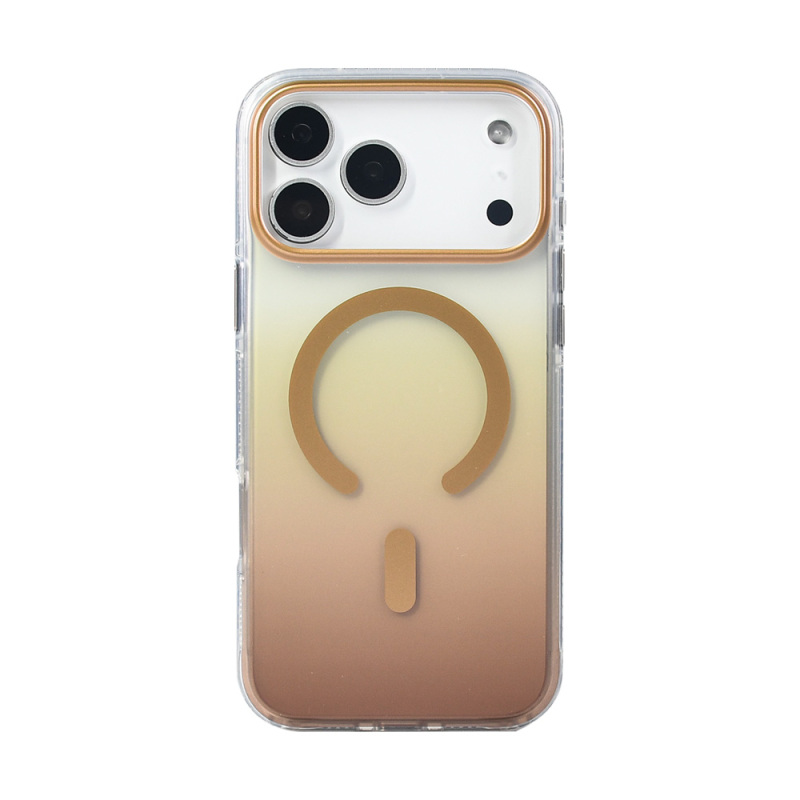 Apple iPhone 17 Pro Max Kılıf M-safe Şarj Özellikli Transparan Renk Geçişli Zore Toros Kapak - 16