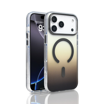 Apple iPhone 17 Pro Max Kılıf M-safe Şarj Özellikli Transparan Renk Geçişli Zore Toros Kapak - 7