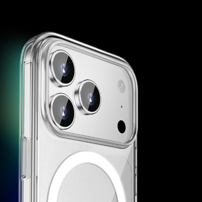 Apple iPhone 17 Pro Max Kılıf M-safe Şarj Özellikli Transparan Sert PC Wlons Pita Kapak - 6