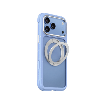 Apple iPhone 17 Pro Max Kılıf M-safe Şarj Özellikli Wiwu AA-203 AeroArmor Ultra Serisi Airbag Tasarımlı Standlı Kapak - 3