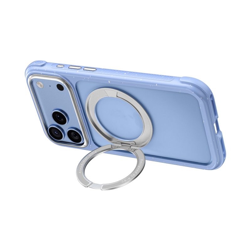 Apple iPhone 17 Pro Max Kılıf M-safe Şarj Özellikli Wiwu AA-203 AeroArmor Ultra Serisi Airbag Tasarımlı Standlı Kapak - 14