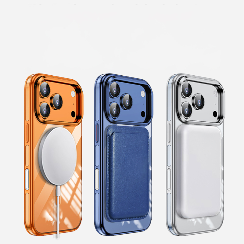 Apple iPhone 17 Pro Max Kılıf M-safe Şarj Özellikli Wlons Standlı Efsane Kapak - 13