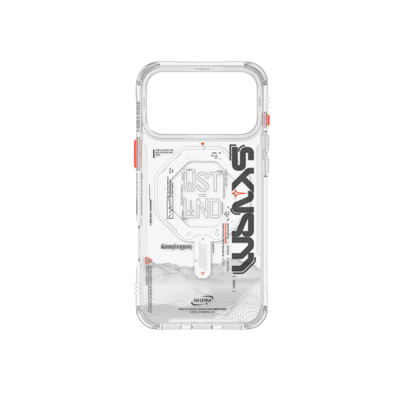 Apple iPhone 17 Pro Max Kılıf M-safe Şarj Özellikli Yazı Desenli Airbag Tasarımlı Skinarma Sonix Kapak - 7
