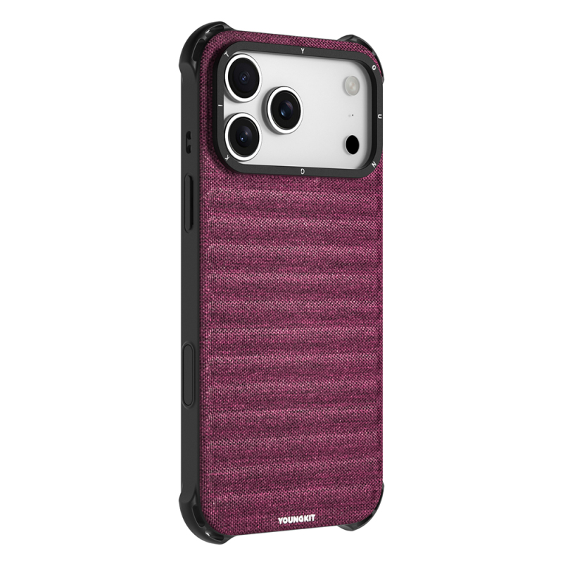 Apple iPhone 17 Pro Max Kılıf M-safe Şarj Özellikli Youngkit Canvas Serisi Kapak - 8