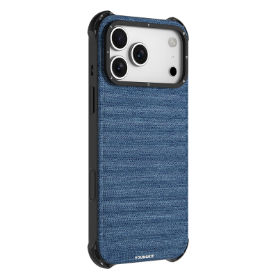 Apple iPhone 17 Pro Max Kılıf M-safe Şarj Özellikli Youngkit Canvas Serisi Kapak - 9