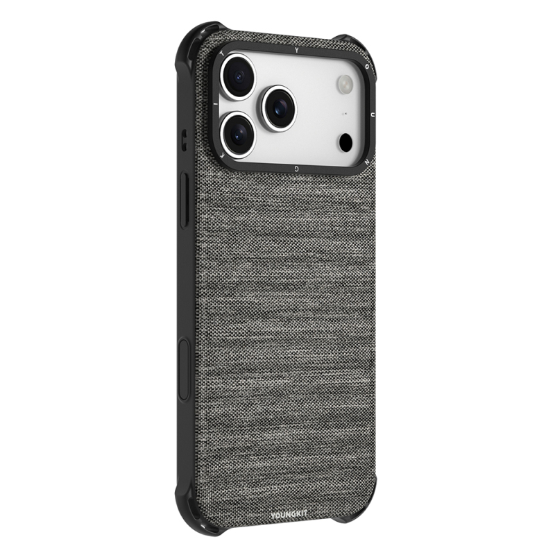 Apple iPhone 17 Pro Max Kılıf M-safe Şarj Özellikli Youngkit Canvas Serisi Kapak - 11