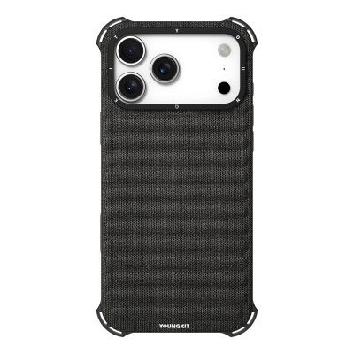 Apple iPhone 17 Pro Max Kılıf M-safe Şarj Özellikli Youngkit Canvas Serisi Kapak - 4