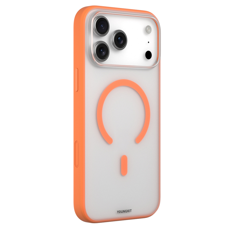Apple iPhone 17 Pro Max Kılıf M-safe Şarj Özellikli Youngkit Clear Serisi Kapak - 7