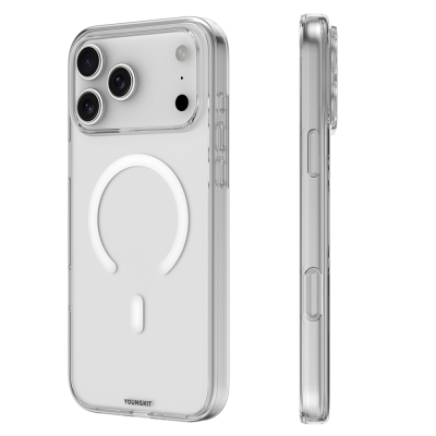 Apple iPhone 17 Pro Max Kılıf M-safe Şarj Özellikli Youngkit Clear Serisi Kapak - 11