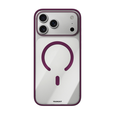 Apple iPhone 17 Pro Max Kılıf M-safe Şarj Özellikli Youngkit Clear Serisi Kapak - 5