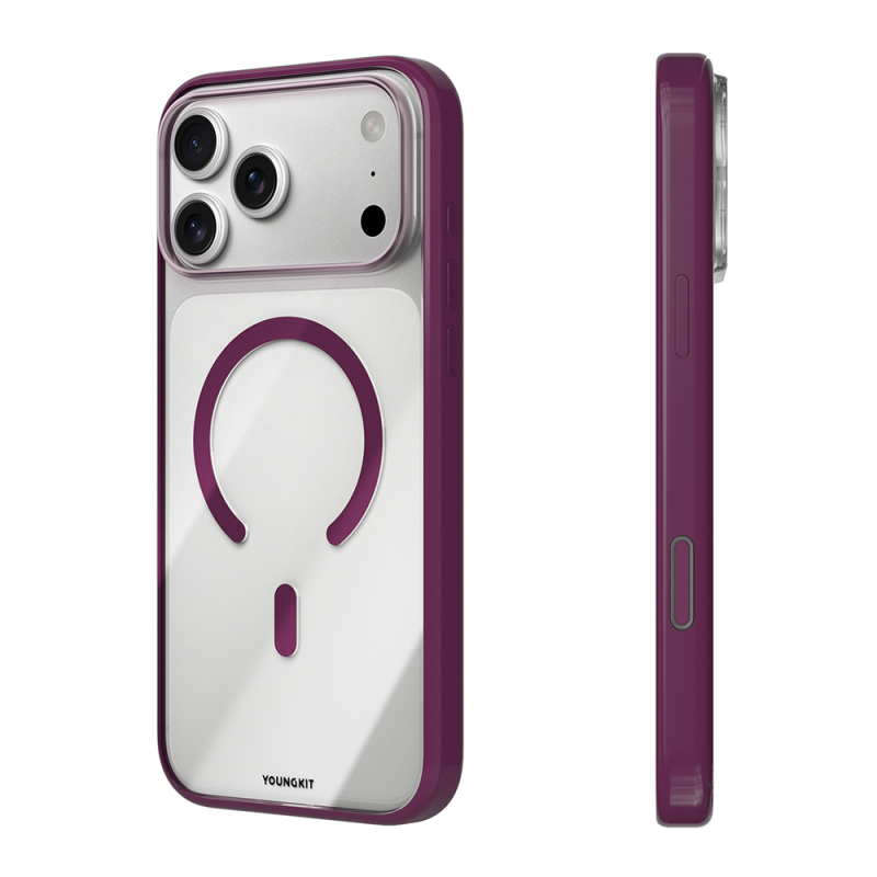 Apple iPhone 17 Pro Max Kılıf M-safe Şarj Özellikli Youngkit Clear Serisi Kapak - 20