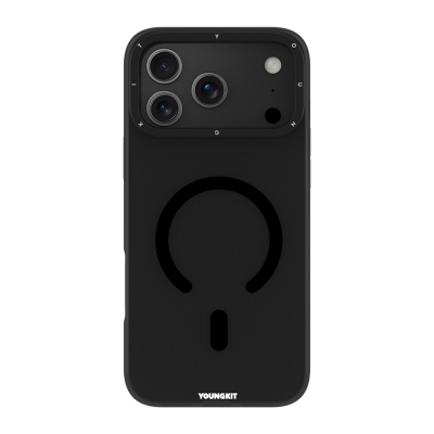 Apple iPhone 17 Pro Max Kılıf M-safe Şarj Özellikli Youngkit Hidden Sand Serisi Kapak - 3