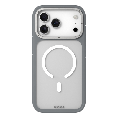 Apple iPhone 17 Pro Max Kılıf M-safe Şarj Özellikli Youngkit Rock Sand Serisi Kapak - 6