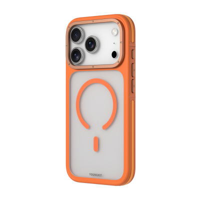 Apple iPhone 17 Pro Max Kılıf M-safe Şarj Özellikli Youngkit Rock Sand Serisi Kapak - 7