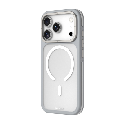 Apple iPhone 17 Pro Max Kılıf M-safe Şarj Özellikli Youngkit Rock Sand Serisi Kapak - 17