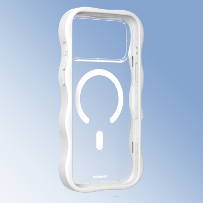 Apple iPhone 17 Pro Max Kılıf M-safe Şarj Özellikli Youngkit Wave Clear Serisi Kapak - 14