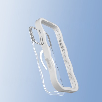 Apple iPhone 17 Pro Max Kılıf M-safe Şarj Özellikli Youngkit Wave Clear Serisi Kapak - 21