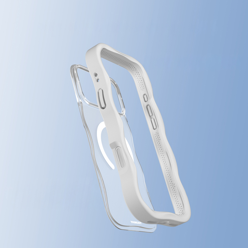 Apple iPhone 17 Pro Max Kılıf M-safe Şarj Özellikli Youngkit Wave Matte Serisi Kapak - 20