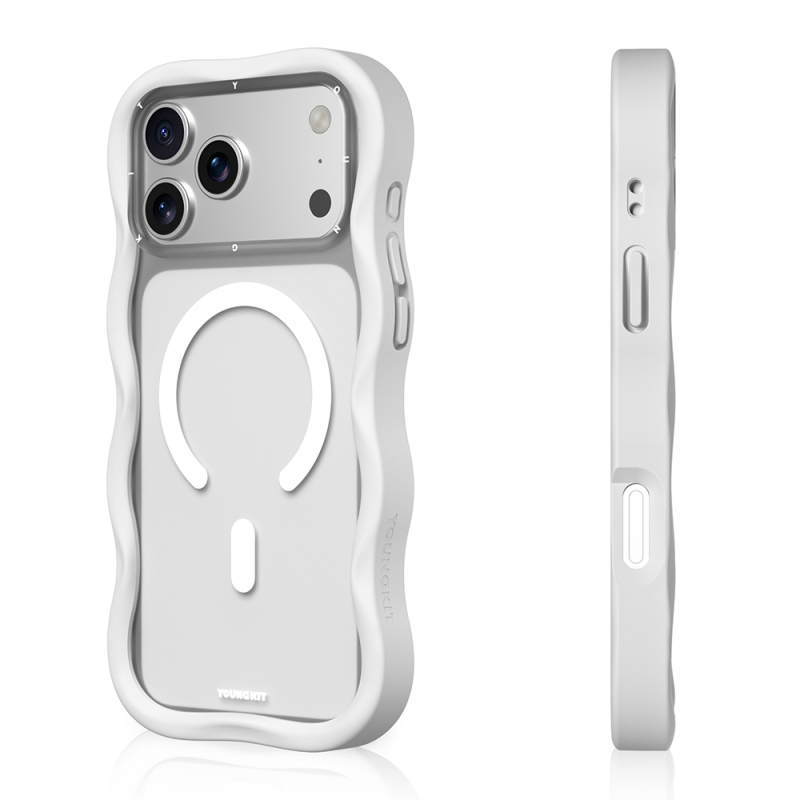 Apple iPhone 17 Pro Max Kılıf M-safe Şarj Özellikli Youngkit Wave Matte Serisi Kapak - 19