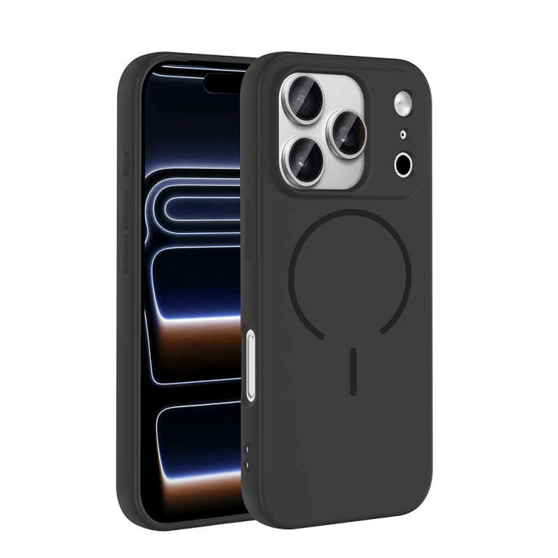 Apple iPhone 17 Pro Max Kılıf M-safe Şarj Özellikli Zore Meta Kapak - 3