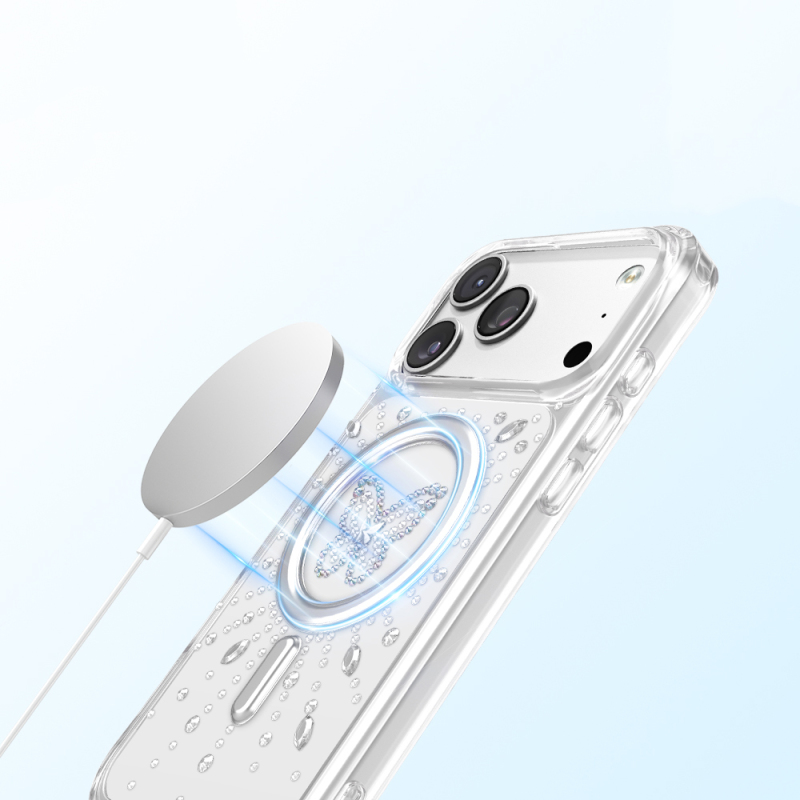 Apple iPhone 17 Pro Max Kılıf M-Safe Şarj Özellikli Zore Paris Mova Sert PC Kapak - 10