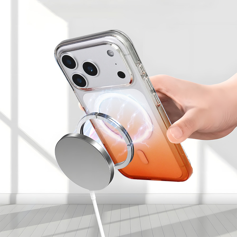 Apple iPhone 17 Pro Max Kılıf M-Safe Şarj Özellikli Zore Septik Silikon Kapak - 13