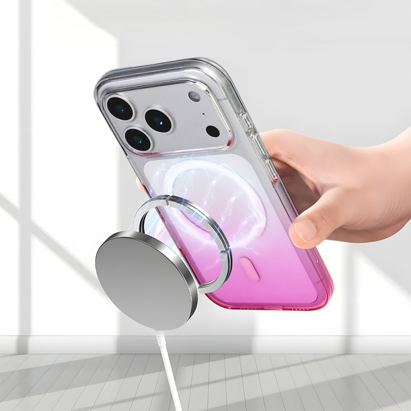 Apple iPhone 17 Pro Max Kılıf M-Safe Şarj Özellikli Zore Septik Silikon Kapak - 25