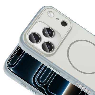 Apple iPhone 17 Pro Max Kılıf M-safe Şarj Özellikli Zore Tea Kapak - 10