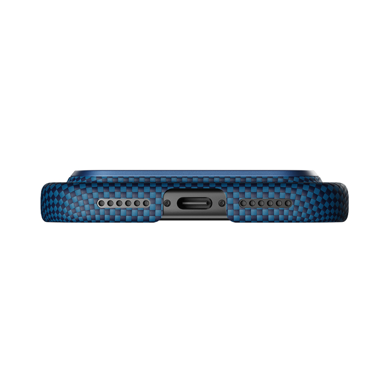 Apple iPhone 17 Pro Max Kılıf Magsafe Şarj Özellikli Aramid Fiber Pitaka Tactile Woven Starpeak Serisi Milky Way Galaxy Kapak - 8
