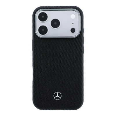 Apple iPhone 17 Pro Max Kılıf Mercedes Benz Orjinal Lisanslı M-safe Şarj Özellikli 3D Metal Logolu Wrap Wood Deri Kapak - 3