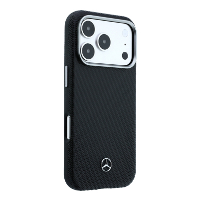 Apple iPhone 17 Pro Max Kılıf Mercedes Benz Orjinal Lisanslı M-safe Şarj Özellikli 3D Metal Logolu Wrap Wood Deri Kapak - 4
