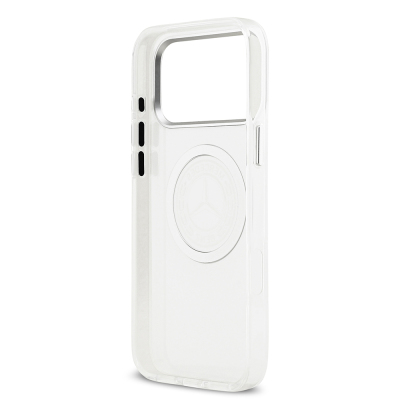 Apple iPhone 17 Pro Max Kılıf Mercedes Benz Orjinal Lisanslı M-safe Şarj Özellikli Buzlu PC Nostaljik Yıldız Dizayn Kapak - 8