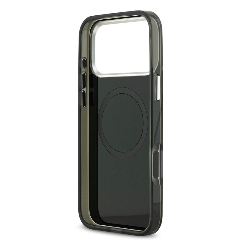 Apple iPhone 17 Pro Max Kılıf Mercedes Benz Orjinal Lisanslı M-safe Şarj Özellikli Çift Katmanlı PC Nostaljik Yıldız Dizayn Kapak - 17