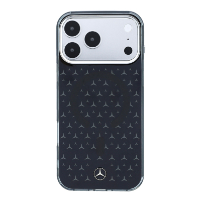 Apple iPhone 17 Pro Max Kılıf Mercedes Benz Orjinal Lisanslı M-Safe Şarj Özellikli Çift Katmanlı Yıldız Desenli Dizayn Kapak - 11