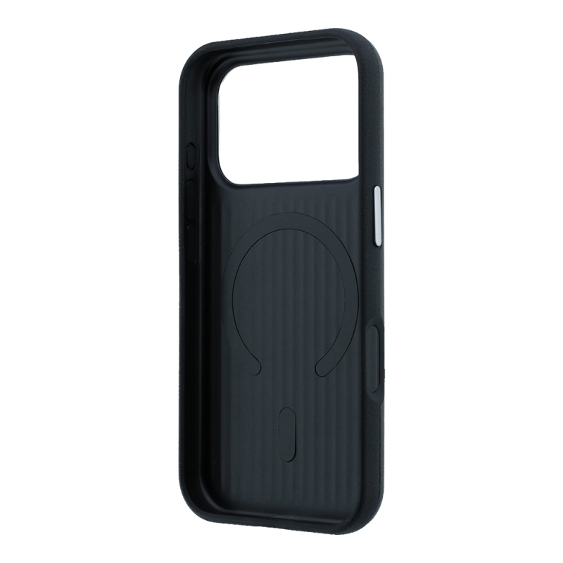 Apple iPhone 17 Pro Max Kılıf Mercedes Benz Orjinal Lisanslı M-safe Şarj Özellikli Metal Yıldız Logolu Çizgili Deri Kapak - 7