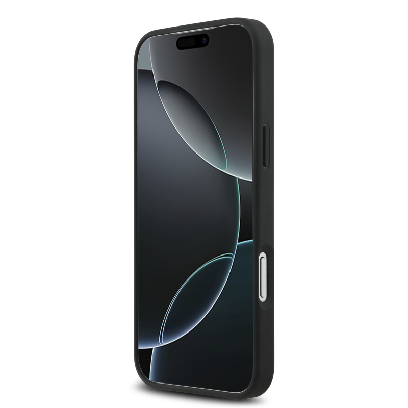 Apple iPhone 17 Pro Max Kılıf Mercedes Benz Orjinal Lisanslı M-safe Şarj Özellikli Şeritli Yıldız Desenli Metal Logolu Deri Kapak - 14