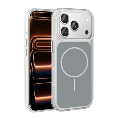 Apple iPhone 17 Pro Max Kılıf Metal Buton Tasarımlı Zore İkonik Sert Silikon Kapak - 6