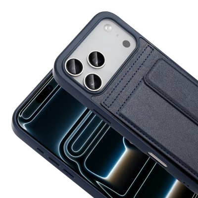 Apple iPhone 17 Pro Max Kılıf PU Deri Kartlıklı Zore Sevilla Kapak - 9