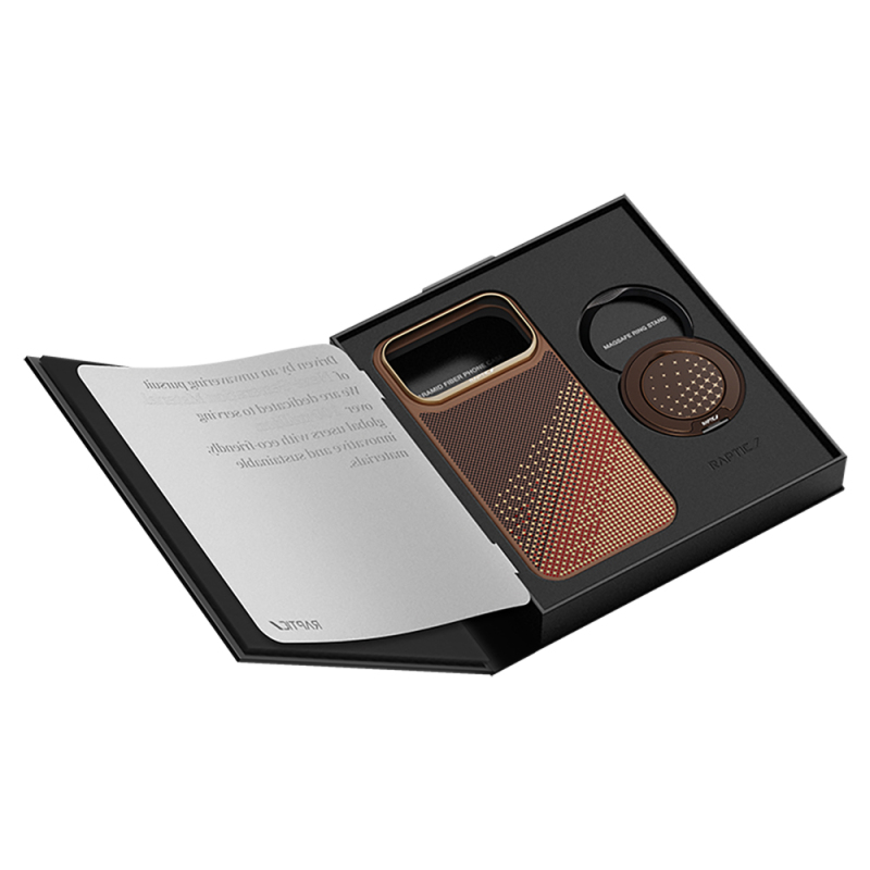 Apple iPhone 17 Pro Max Kılıf Raptic 2in1 Bundle Kit Aramid Skin Serenity Serisi Stand ve Kapak - 14