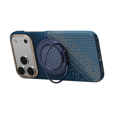 Apple iPhone 17 Pro Max Kılıf Raptic 2in1 Bundle Kit Aramid Skin Serenity Serisi Stand ve Kapak - 8