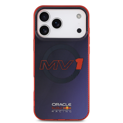 Apple iPhone 17 Pro Max Kılıf Redbull Orjinal Lisanslı M-safe Şarj Özellikli Çift Katmanlı Çizgi Desenli Sert PC MV Kapak - 4