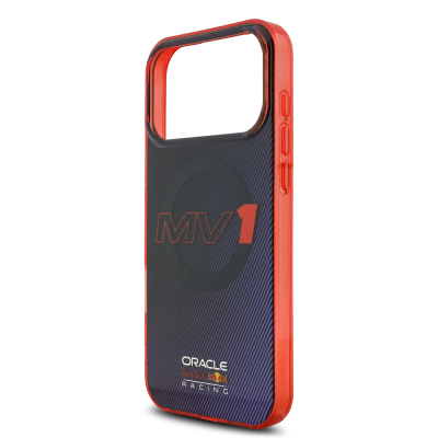 Apple iPhone 17 Pro Max Kılıf Redbull Orjinal Lisanslı M-safe Şarj Özellikli Çift Katmanlı Çizgi Desenli Sert PC MV Kapak - 8