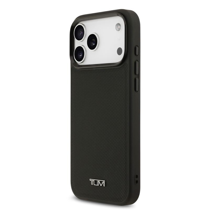 Apple iPhone 17 Pro Max Kılıf TUMI M-safe Şarj Özellikli Deri Noktalı Dizayn Kapak - 3