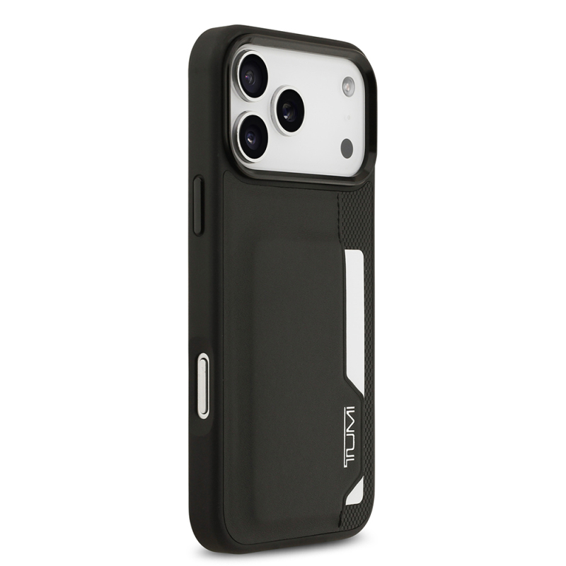 Apple iPhone 17 Pro Max Kılıf TUMI Orjinal Lisanslı Deri Dikey Kartlıklı Kapak - 5