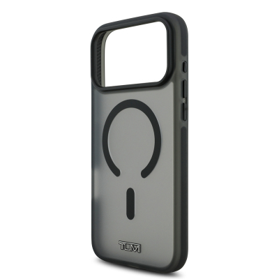 Apple iPhone 17 Pro Max Kılıf TUMI Orjinal Lisanslı M-safe Şarj Özellikli Buzlu Transparan Kapak - 8