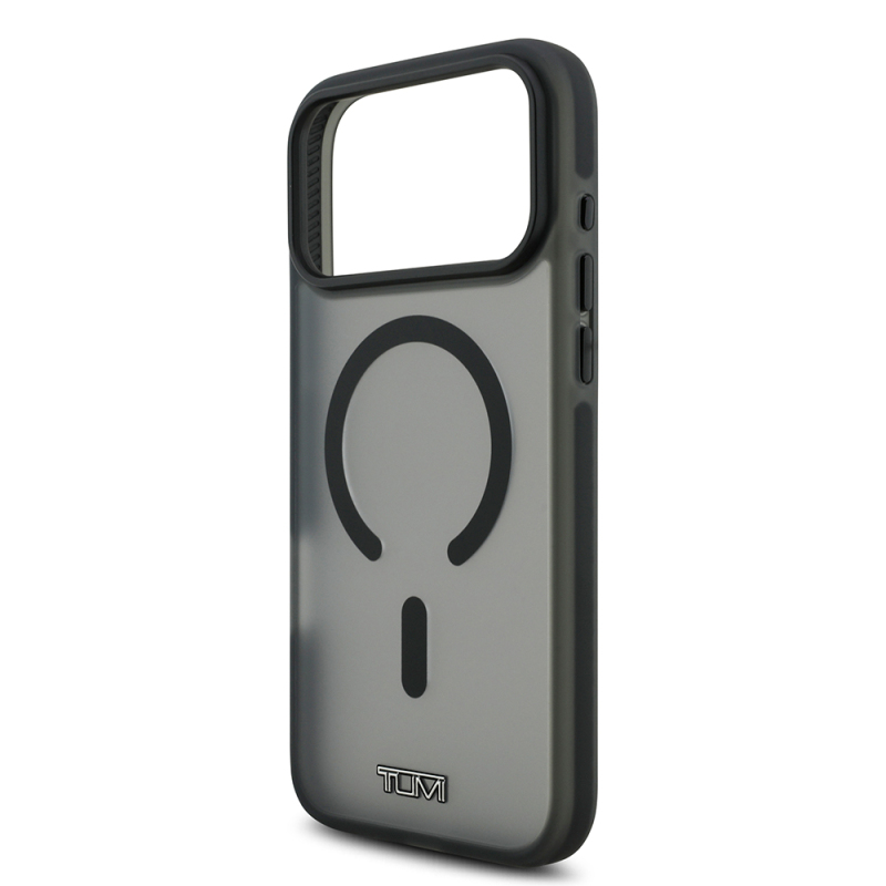 Apple iPhone 17 Pro Max Kılıf TUMI Orjinal Lisanslı M-safe Şarj Özellikli Buzlu Transparan Kapak - 8