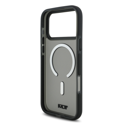 Apple iPhone 17 Pro Max Kılıf TUMI Orjinal Lisanslı M-safe Şarj Özellikli Buzlu Transparan Kapak - 9