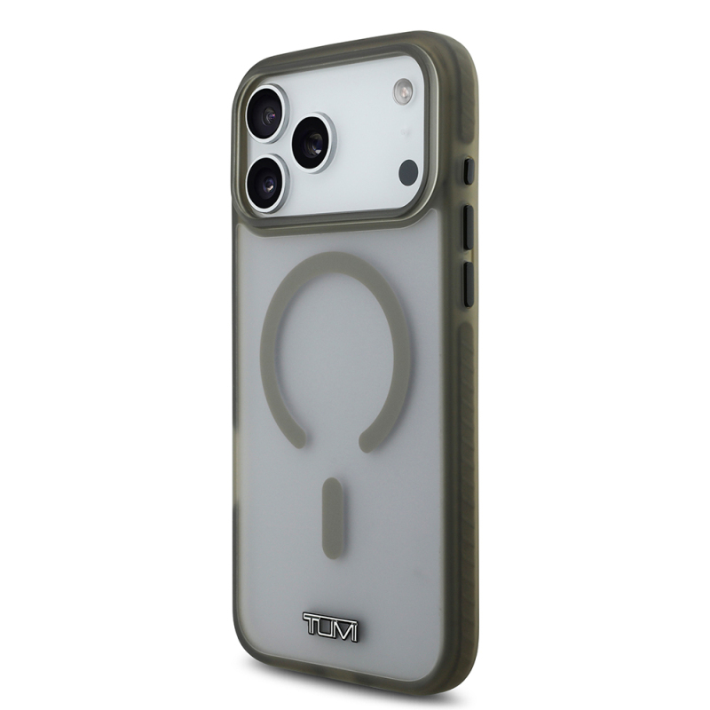 Apple iPhone 17 Pro Max Kılıf TUMI Orjinal Lisanslı M-safe Şarj Özellikli Buzlu Transparan Kapak - 10